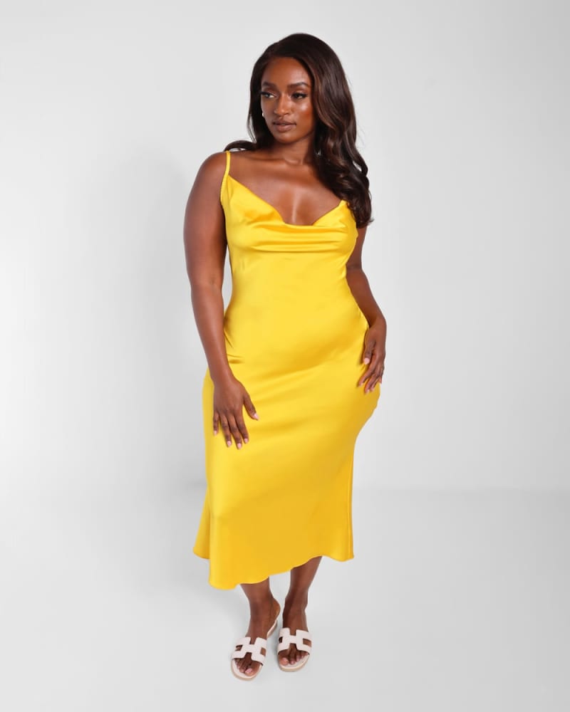 Cowl shift dress online